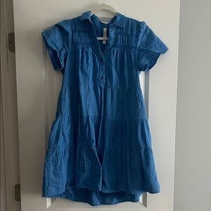Anthropologie Vibrant Blue dress